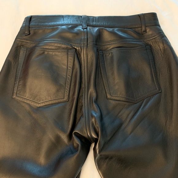 πSwann Buttery soft black leather pants size Mπ - Picture 3 of 5